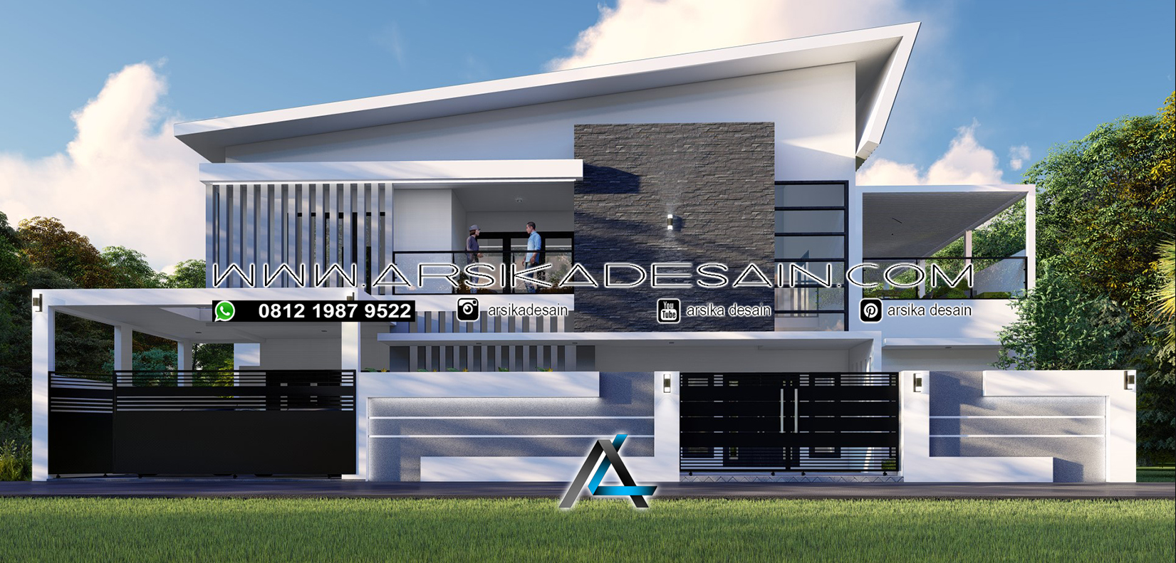 Desain Rumah 20x15 meter - ARSIKA DESAIN KONSTRUKSI PT