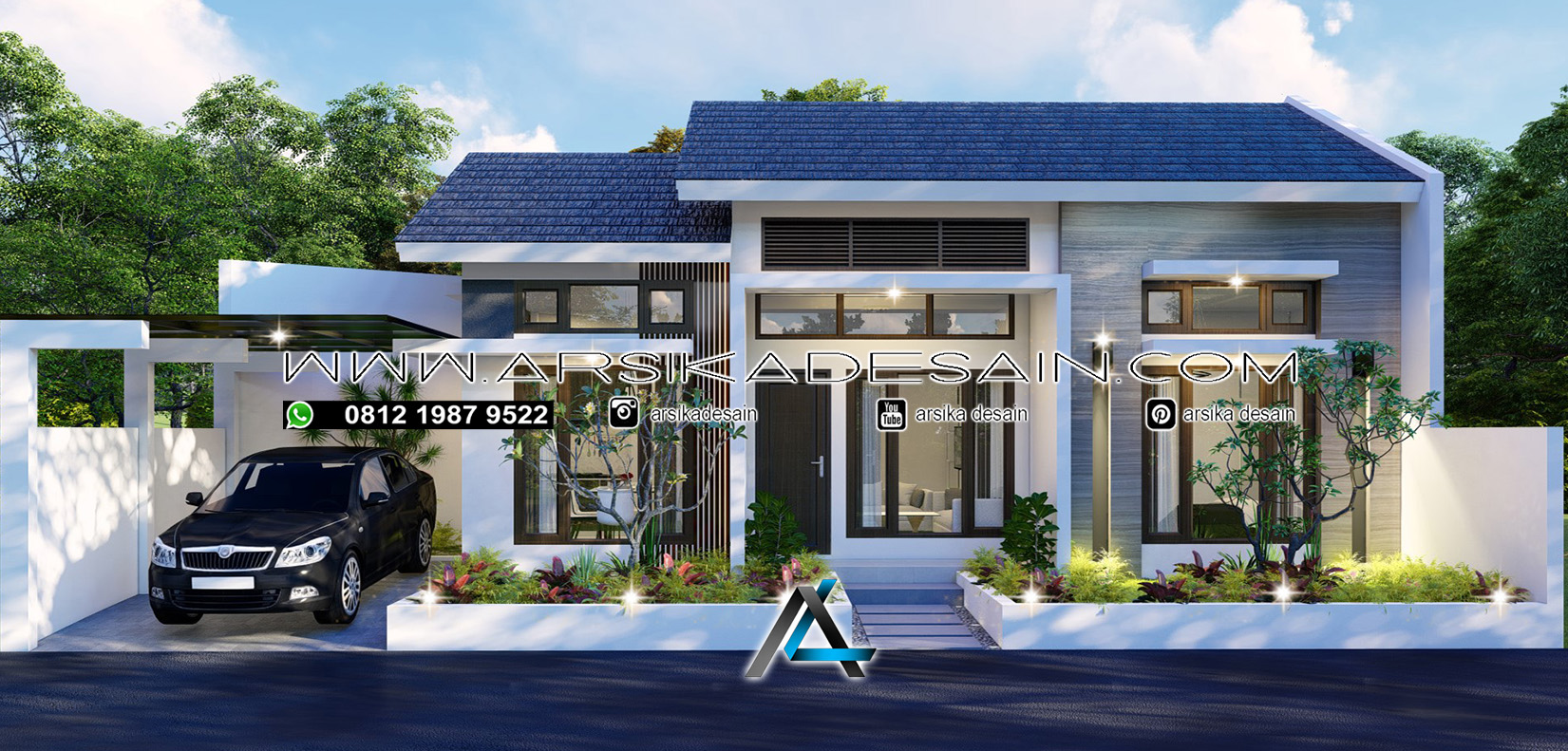 Desain Rumah 14 X 14 4 Meter Pemilik Bapak H Manto Depok Arsika