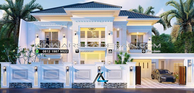 DESAIN RUMAH 20 x 20 METER PEMILIK IBU FITRI BOGOR ARSIKA DESAIN