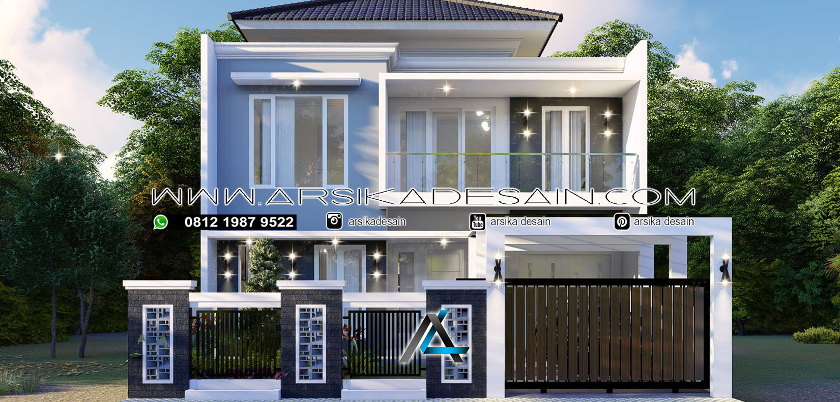 DESAIN RUMAH 10 X 20 METER PEMILIK : BAPAK ARI - JAKARTA - ARSIKA ...