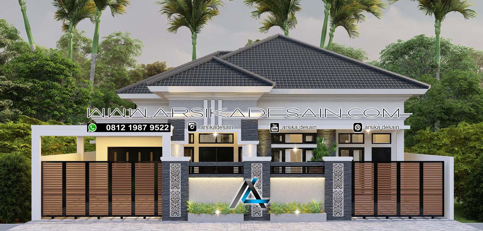 DESAIN RUMAH 15 X 28 METER PEMILIK BU RESTIKA RIAU ARSIKA DESAIN KONSTRUKSI PT