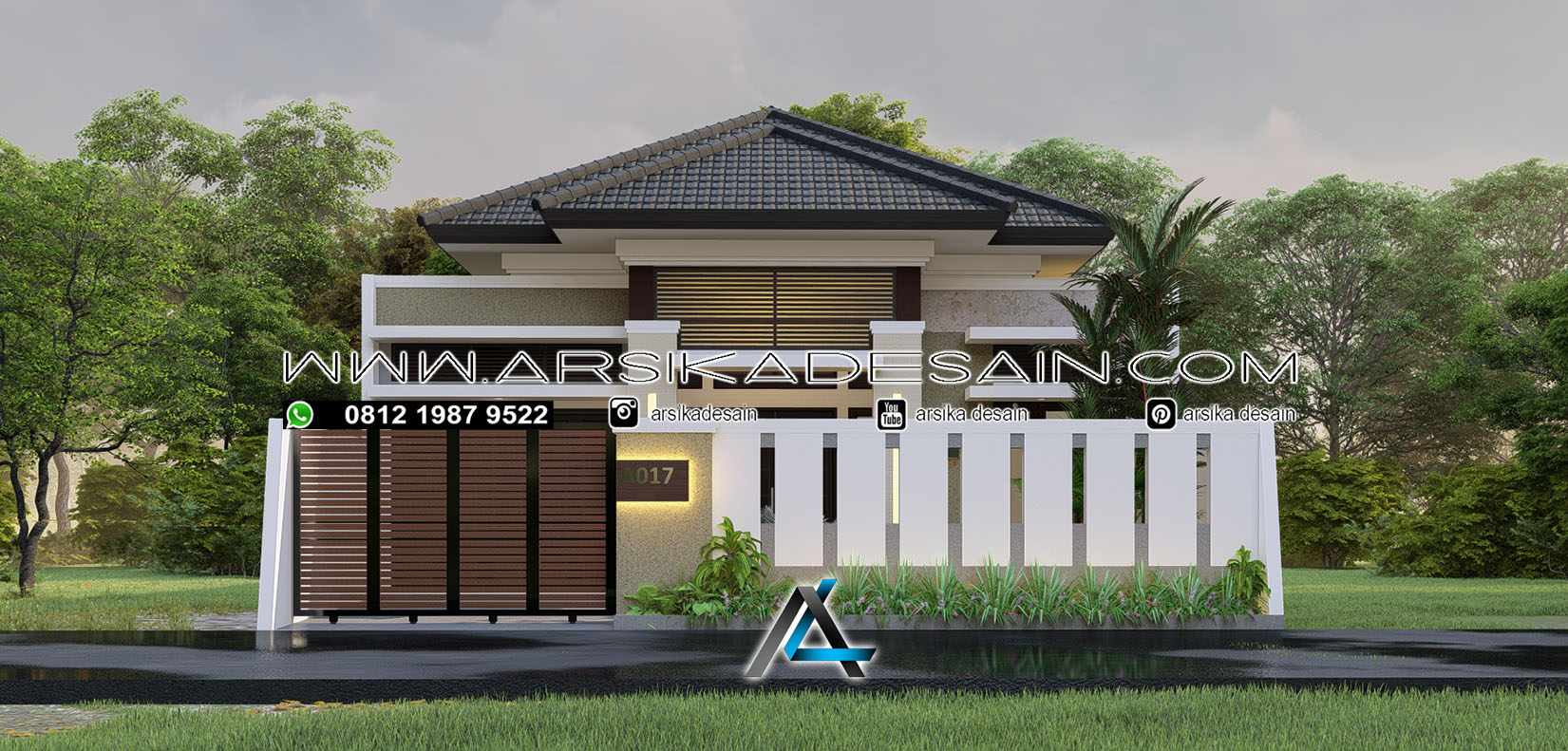 DESAIN RUMAH 14 X 21 METER PEMILIK : BAPAK ANDRE - JAKARTA - ARSIKA